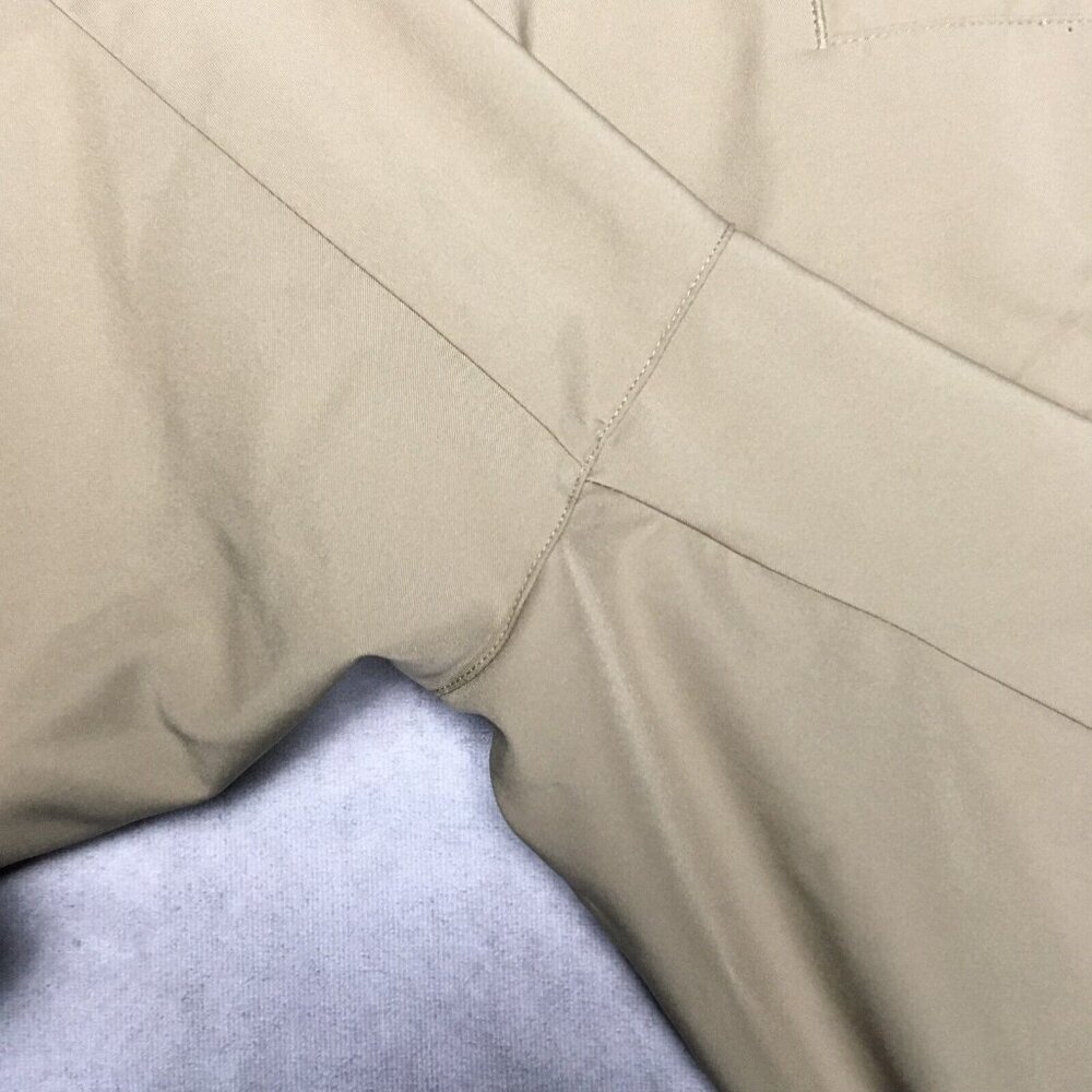 Adidas Mens ClimaLite Shorts size 42 Light Brown Tan Flat Front Lightweight Poly - Picture 11 of 13